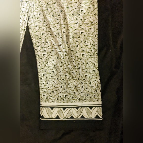 Coldwater Creek Black and White Patterned Pants- XL - Picture 2 of 6